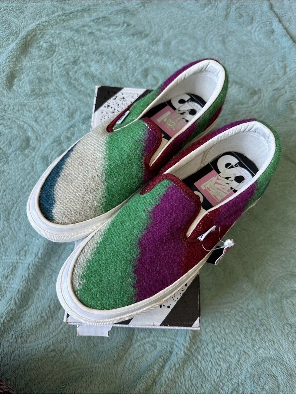 Vans x Concepts Mohair Slip on Sneakers Mens Size 7.5 Men 9 Woman New